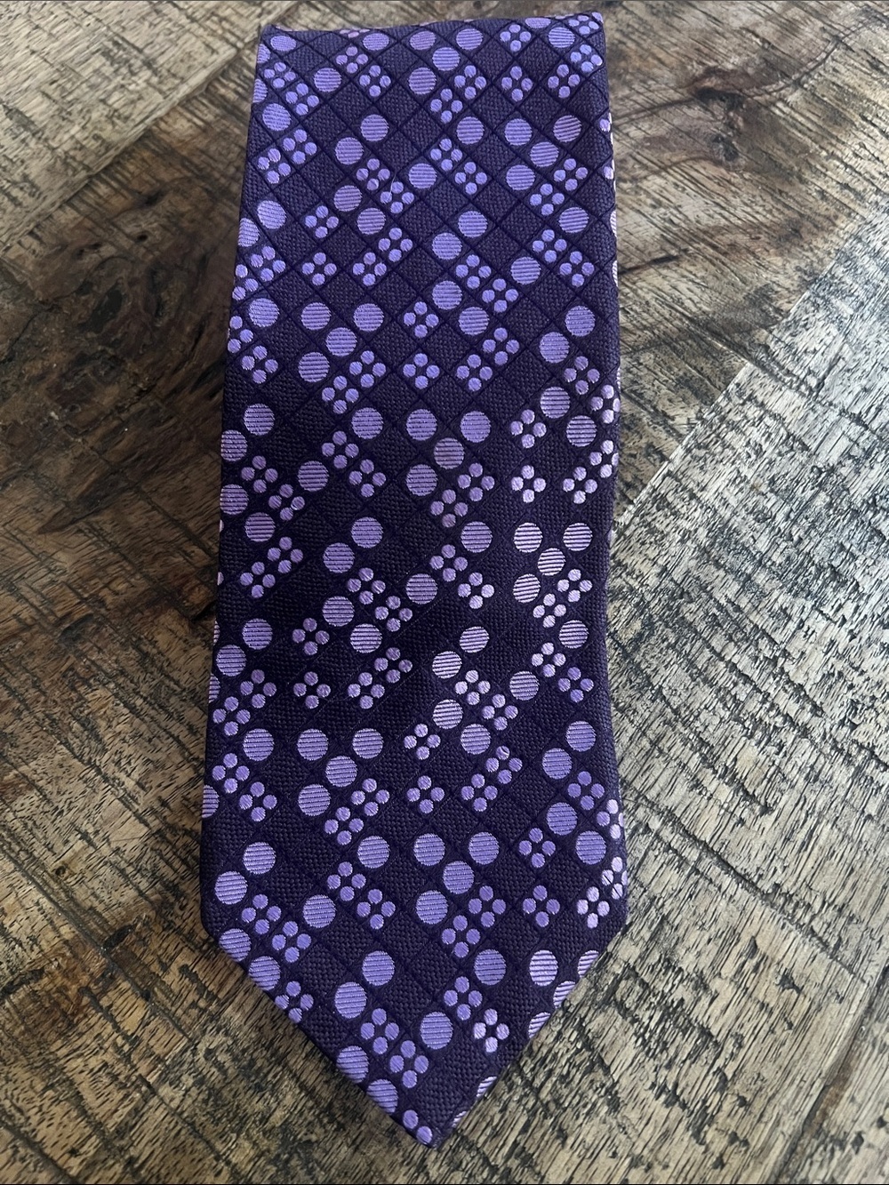 Ted Baker Purple Dot-Pattern Men's Tie